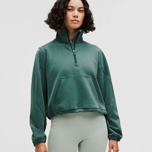 Lululemon Green Half-Zip Sweater